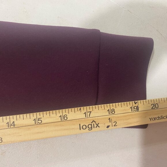 32 Degrees Heat Full Zip Jacket Womens Size S Burgundy Soft Pockets Athleisure - Picture 9 of 11